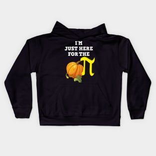 I'm just here for pumpkin pi Halloween math teacher t-shirt Kids Hoodie